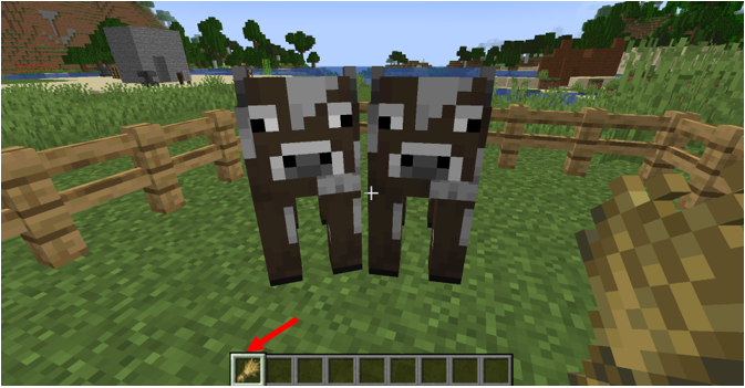 A Minecraft Cow